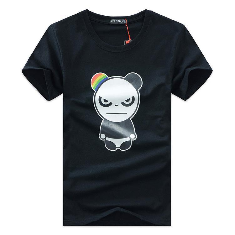 Abgekreuztes Regenbogen-Panda-Shirt