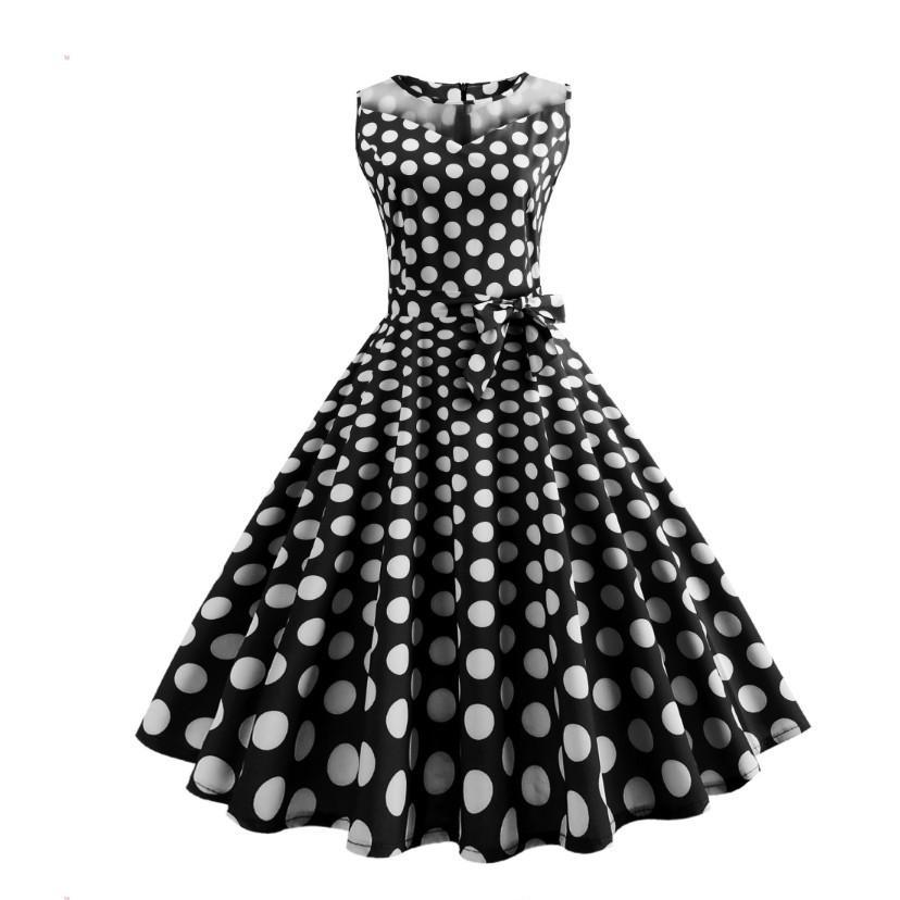 POP Trends Polka Dot Print Dress