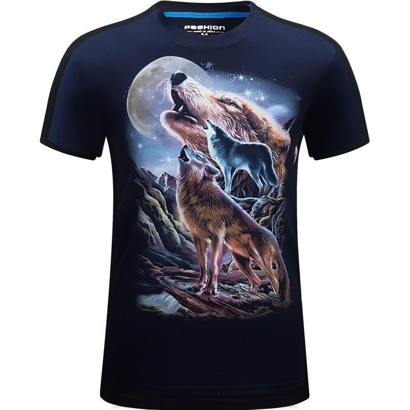 Heulen Sie am Mond-Wolf-Shirt