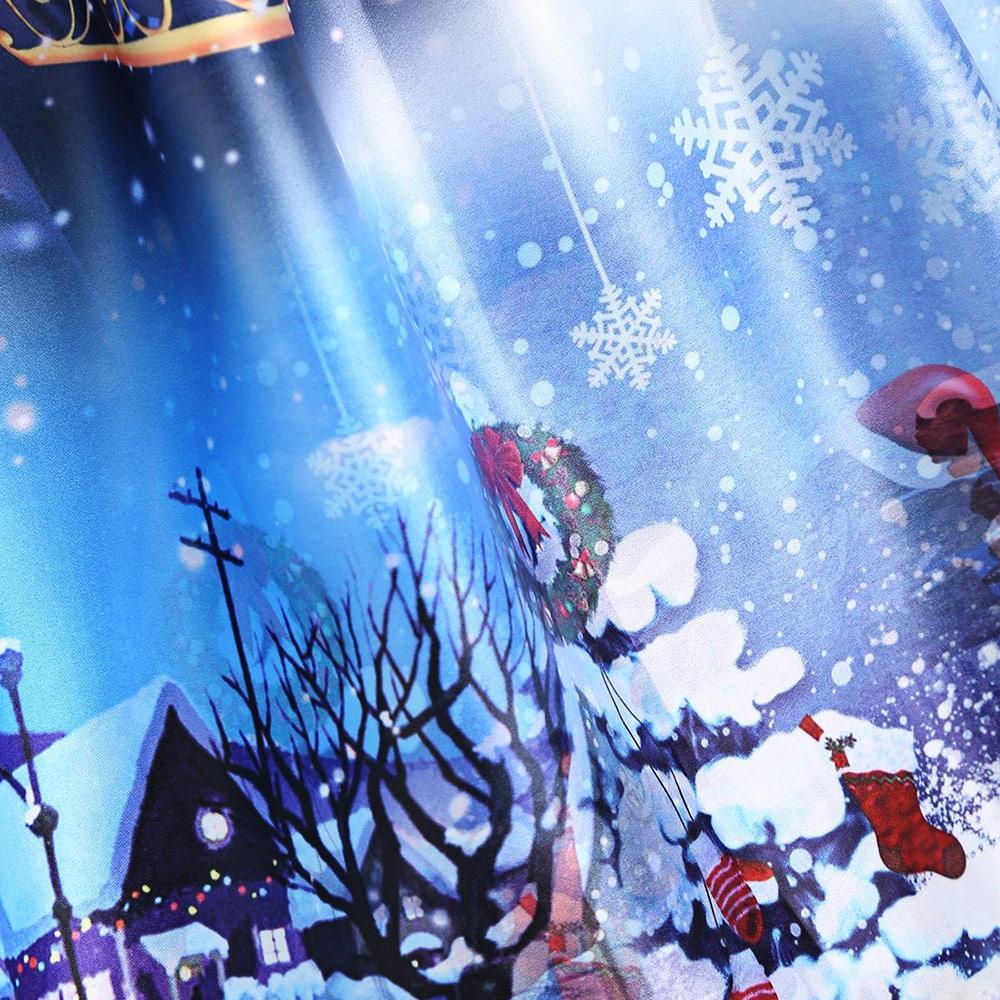 Blue and White Christmas Party Dress - THEONE APPAREL