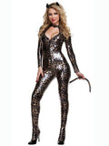 Wildes sexy Geparden-Halloween-Kostüm