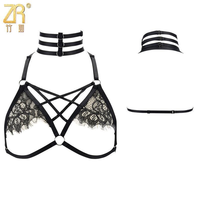 Choker Lace Around The Neck Bra - Theone Apparel