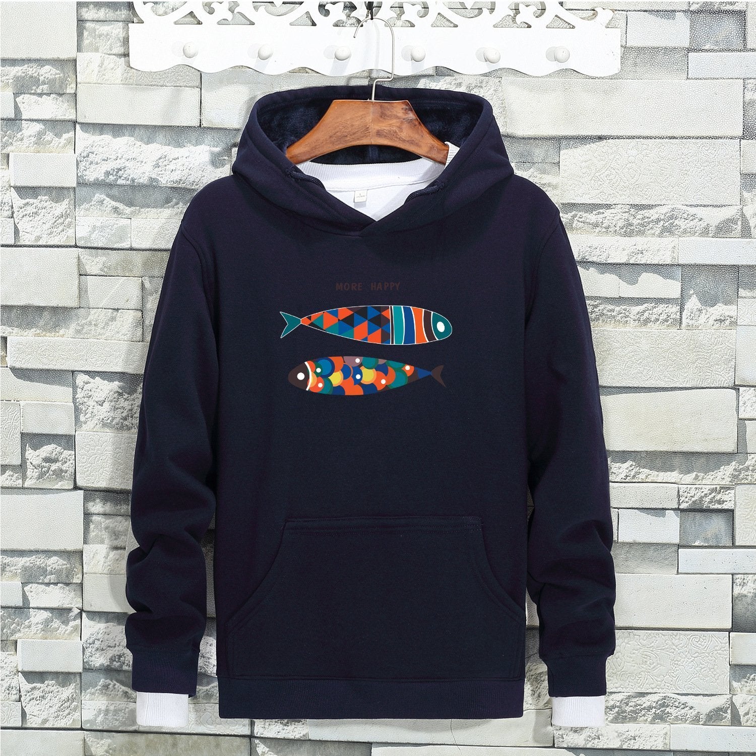 Colorful Tile Two Fish Sweater - Theone Apparel