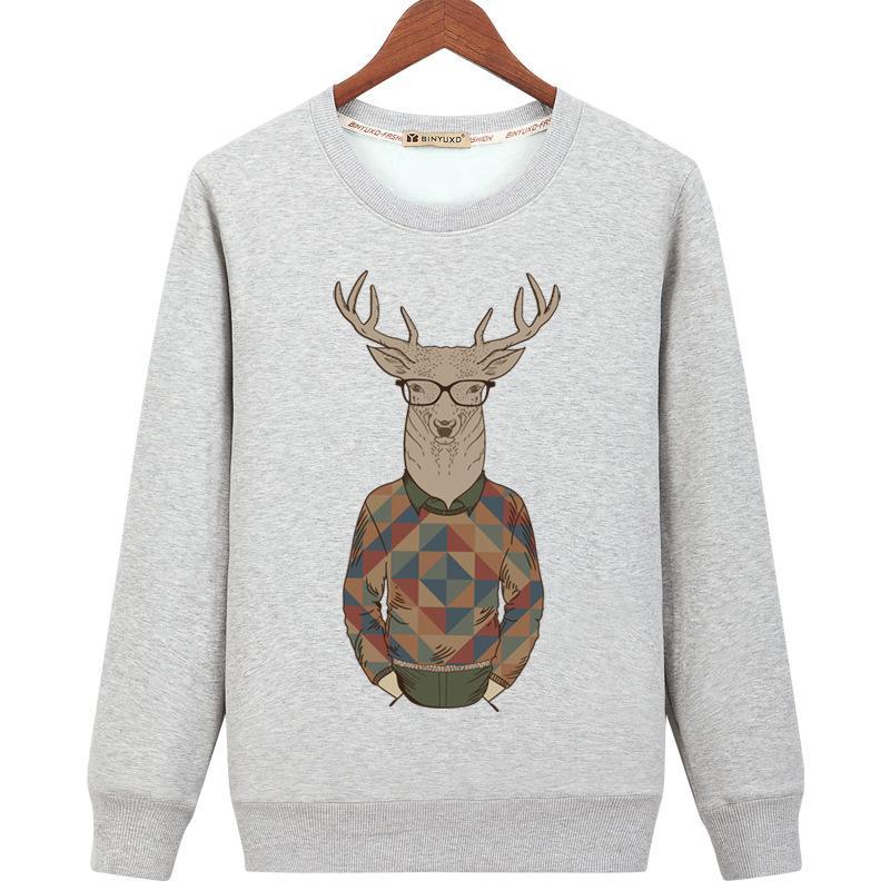 Deer With Hipster Glasses Sweater - Theone Apparel