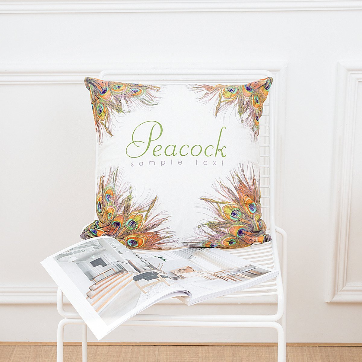 Feather Fascination Printed Pillow Covers - Theone Apparel