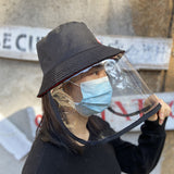 Masque complet de protection contre le virus anti-crachat Cap de pêcheur adulte