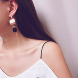 Dotted Delight Drop Chain Earrings - Theone Apparel