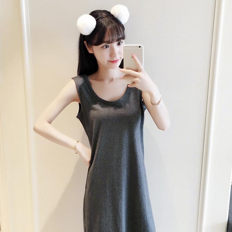 Sexy Solid Sleeveless Long Dress