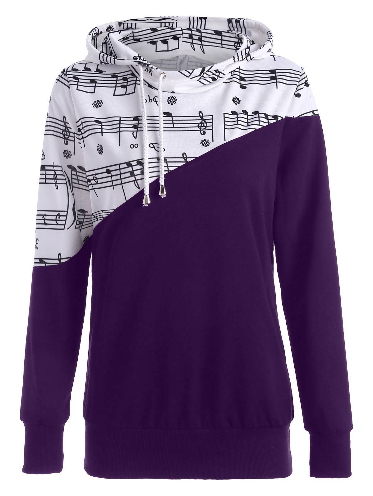Half Time Music Note Sweater-Purple-Theone Apparel