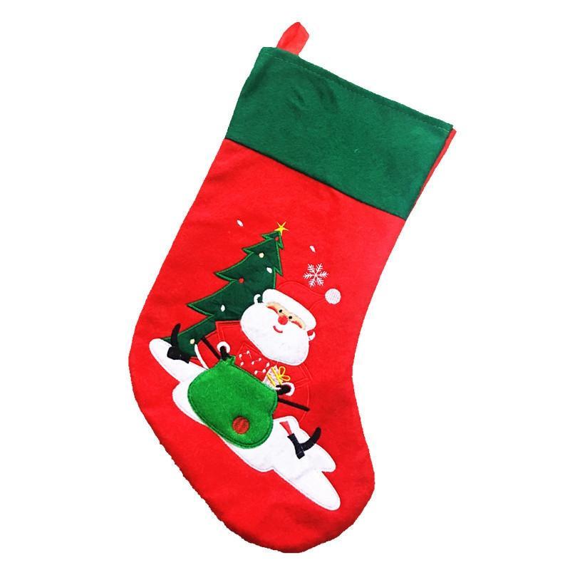 Hanging Santa Claus Christmas Stocking-Red-Theone Apparel