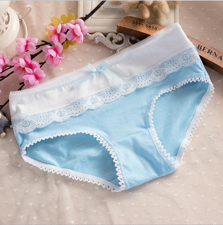 Laced Black and White Hipster Panty-Light Blue-Theone Apparel