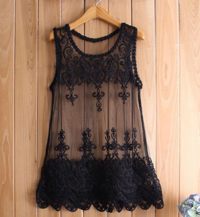 LACY Zie door mesh -lagen tank