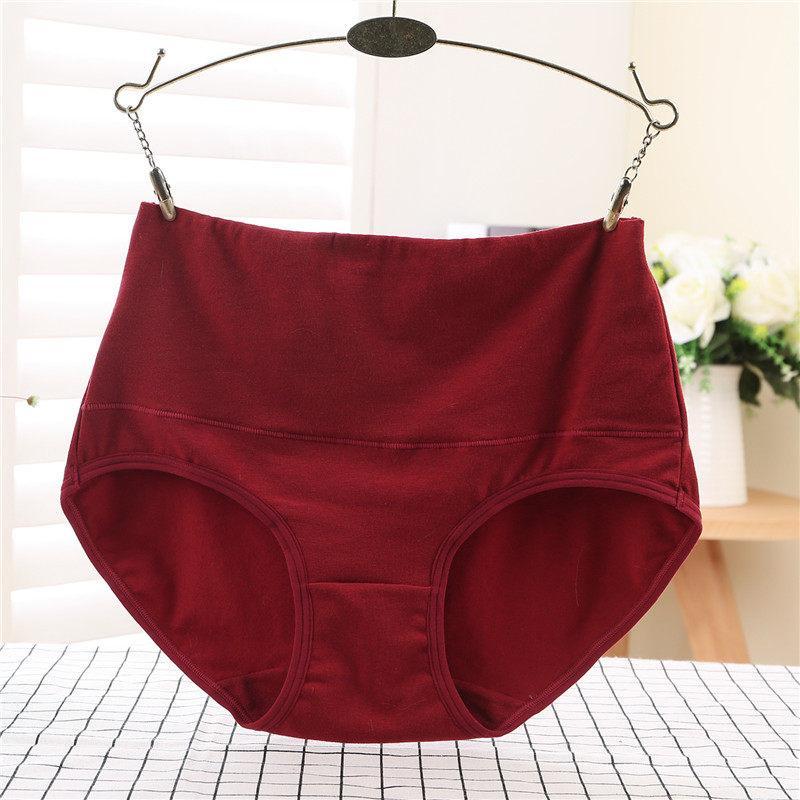 Linked C Black Tummy Control Panty-Dark Red-Theone Apparel