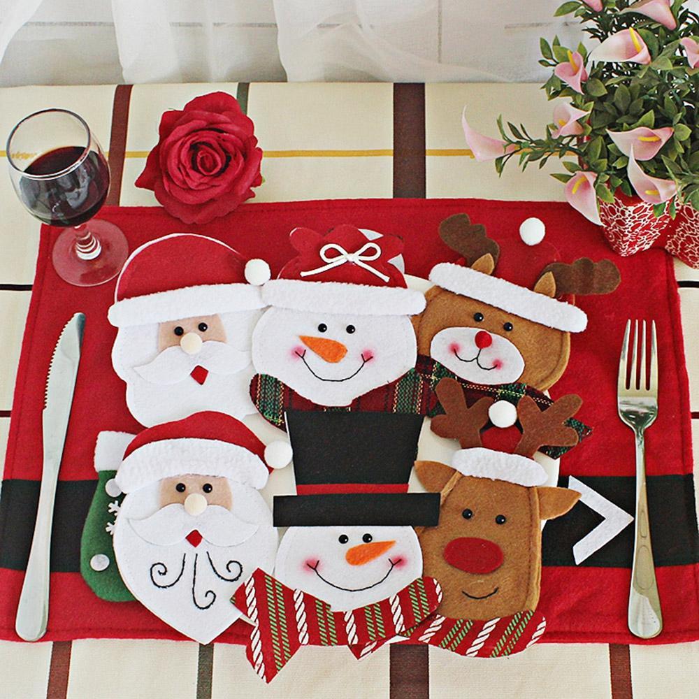 Merry Christmas Snowman Cutlery Bag