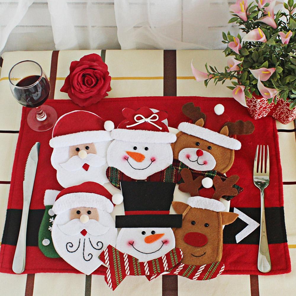 Merry Christmas Snowman Cutlery Bag