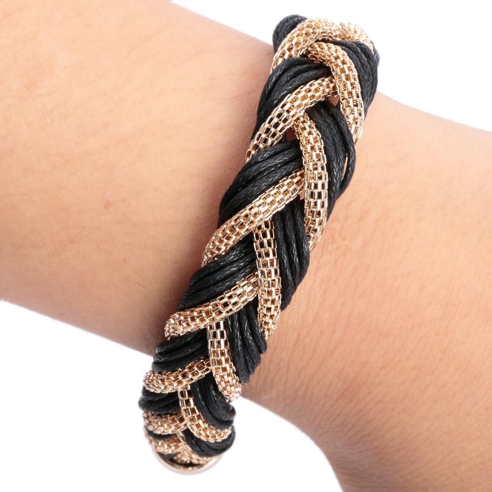 Metal Chain Knitted Womens Bracelet