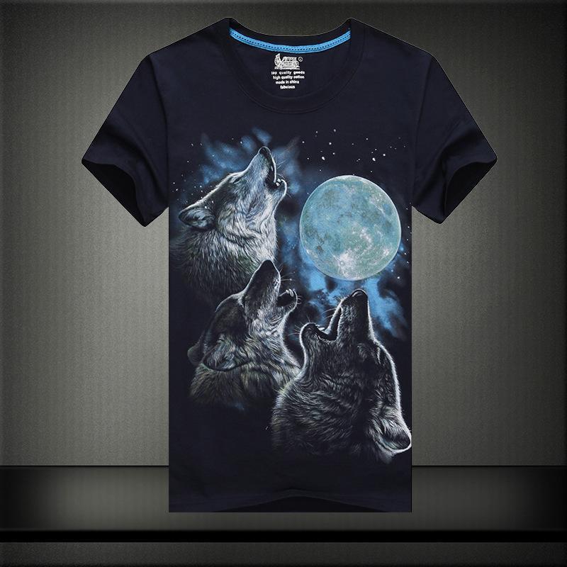 Lua uivadores de três camisa de lobo