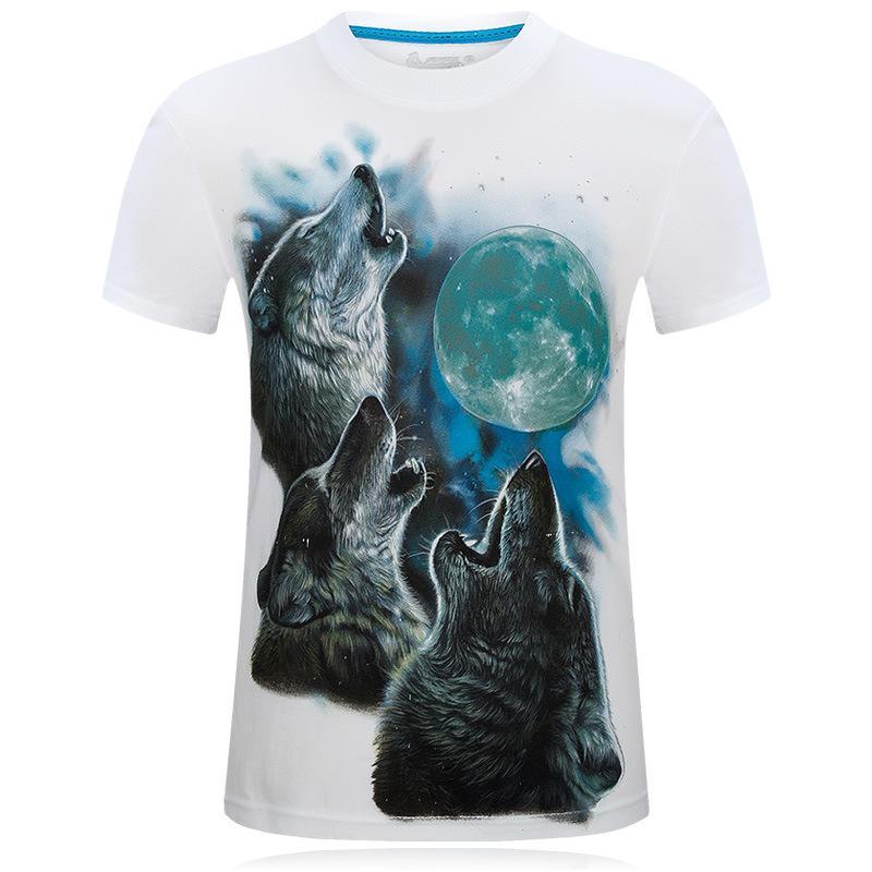 Lua uivadores de três camisa de lobo