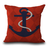 Fundas de almohada inspiradas en la marina náutica