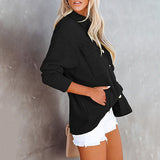 Long Sleeved Curderoy Style Blouse with Breast Pockets