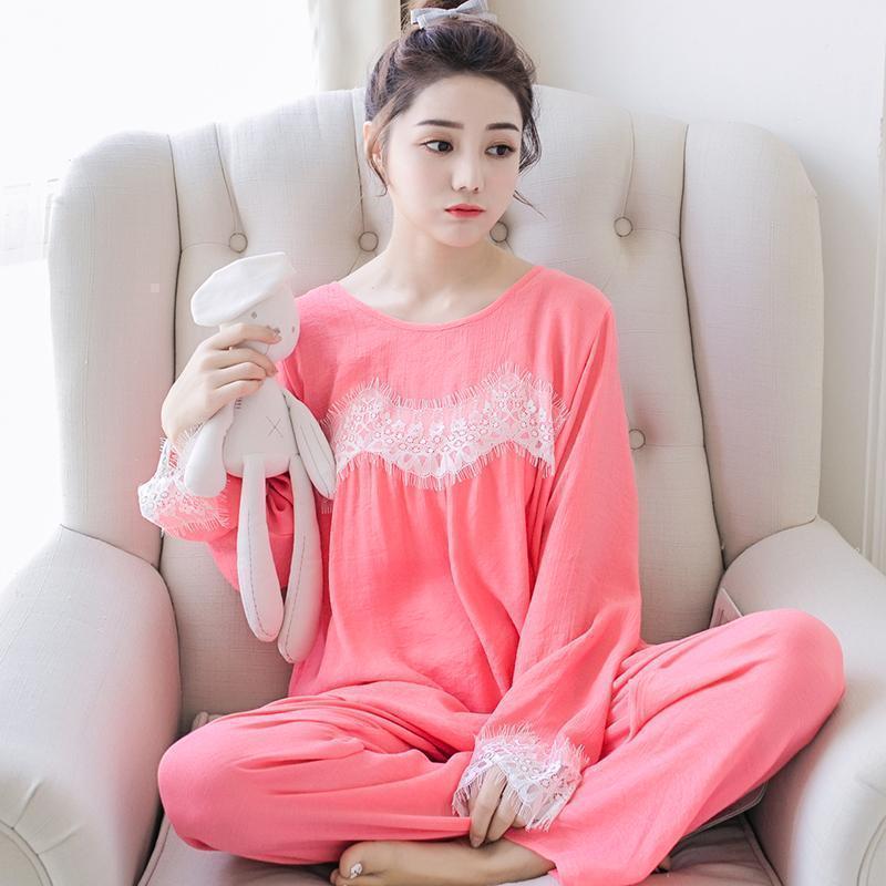 Lightweight Lace Cuff Sleepwear Set