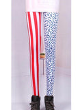 Leggings della moda Patriotic Stars & Stripes