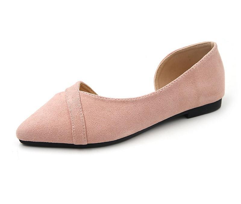 Peekaboo Cutout D'Orsay Flats-Pink-Theone Apparel