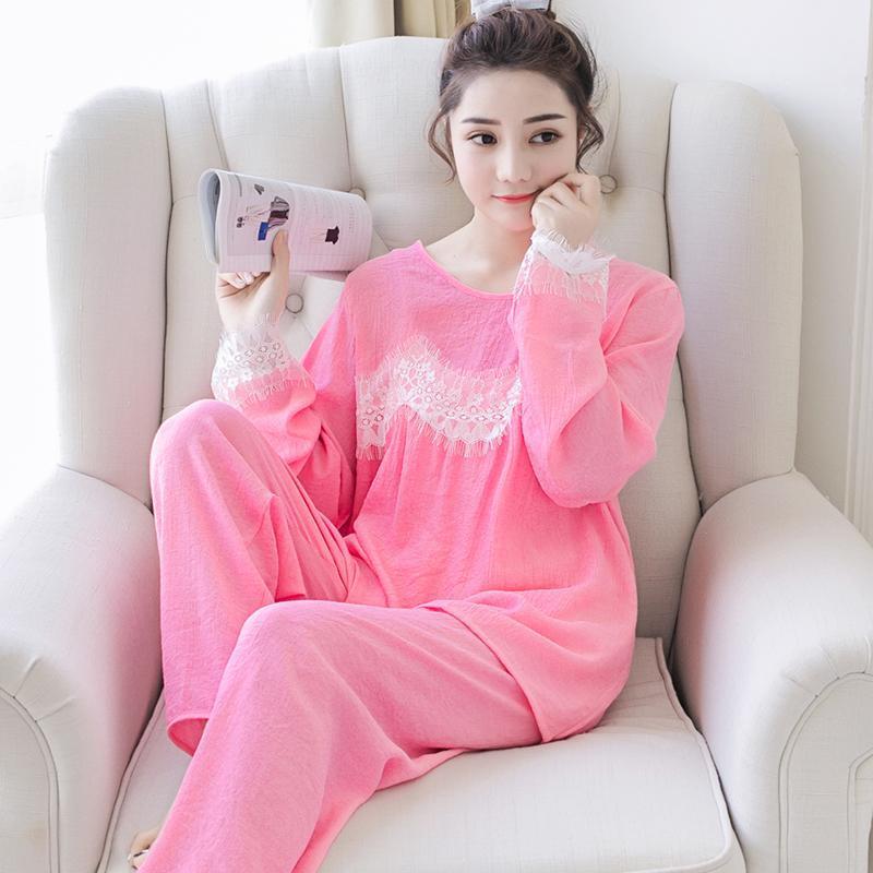 Lightweight Lace Cuff Sleepwear Set