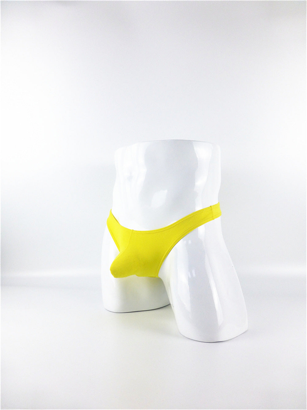 Pouch High-Cut Thong Briefs-Yellow-Theone Apparel