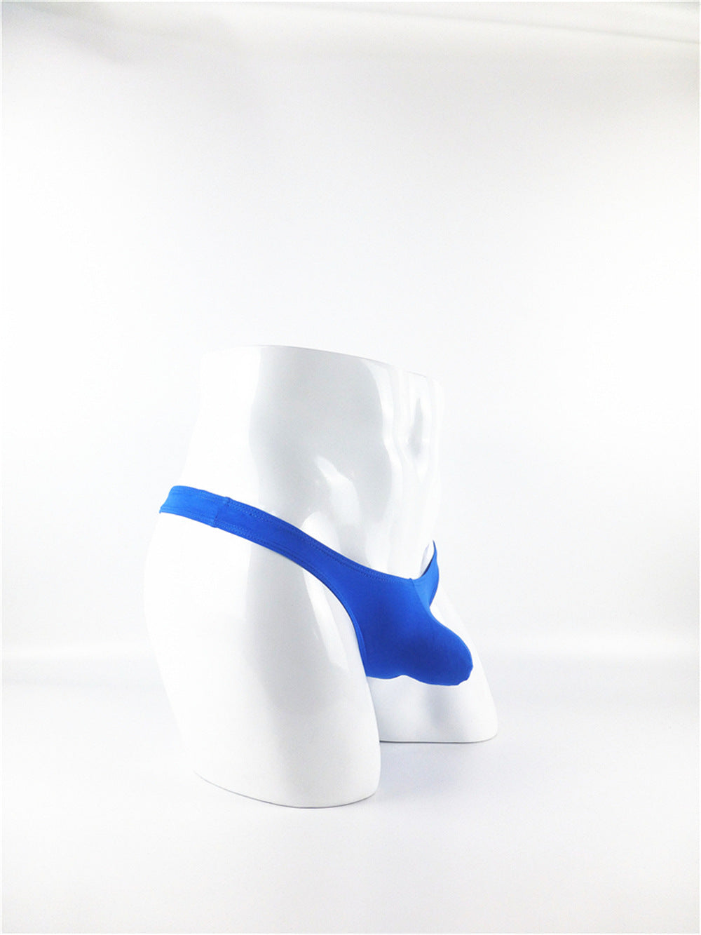 Pouch High-Cut Thong Briefs-Blue-Theone Apparel