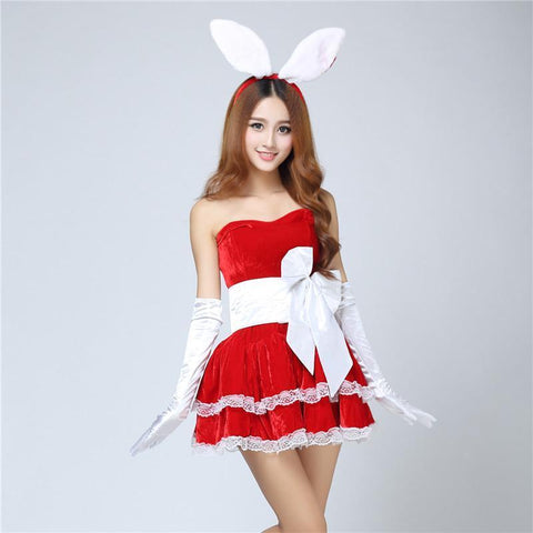 Pretty Bunny Rabbit Lingerie With Ears
