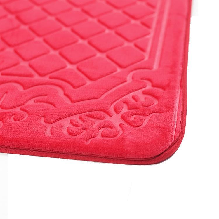 Quilted Luxury Contour Bath Mat Set