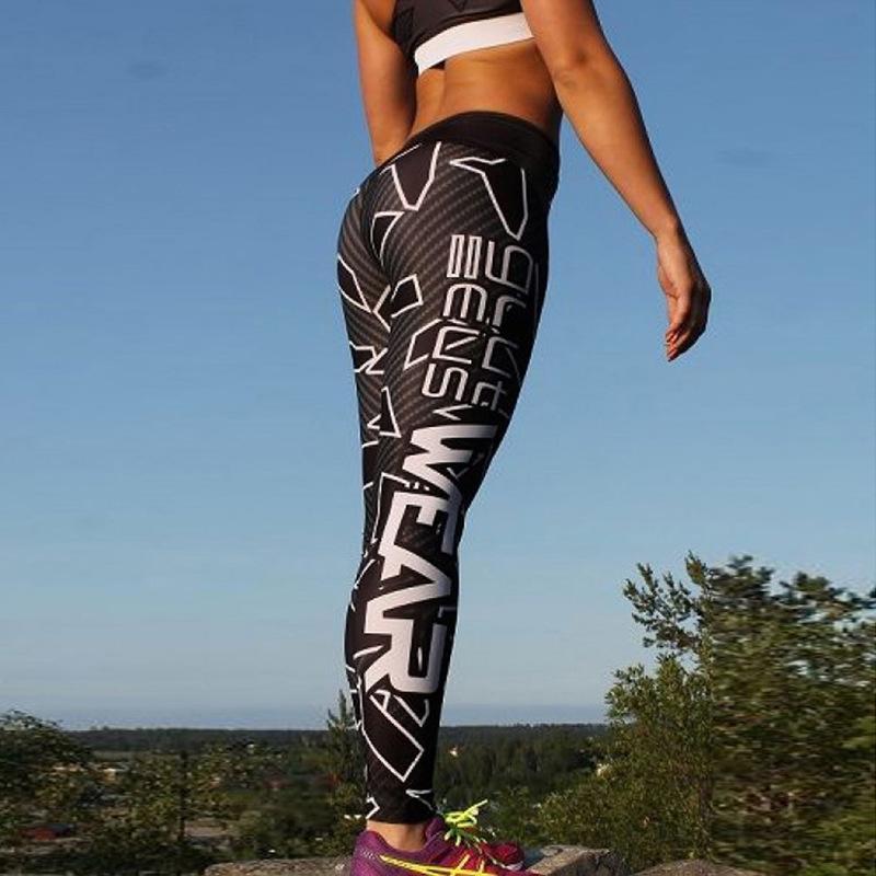 Rack It Up Stripe Print Workout Leggings