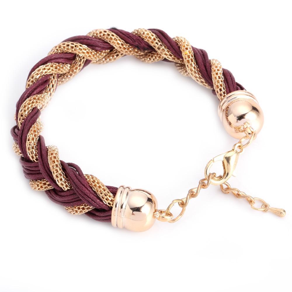 Bracelet pour femmes en tricot en métal