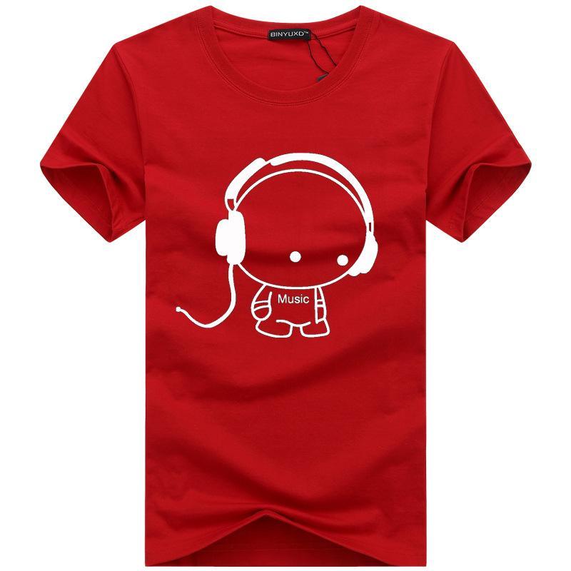 Enchufe la camiseta gráfica de los auriculares