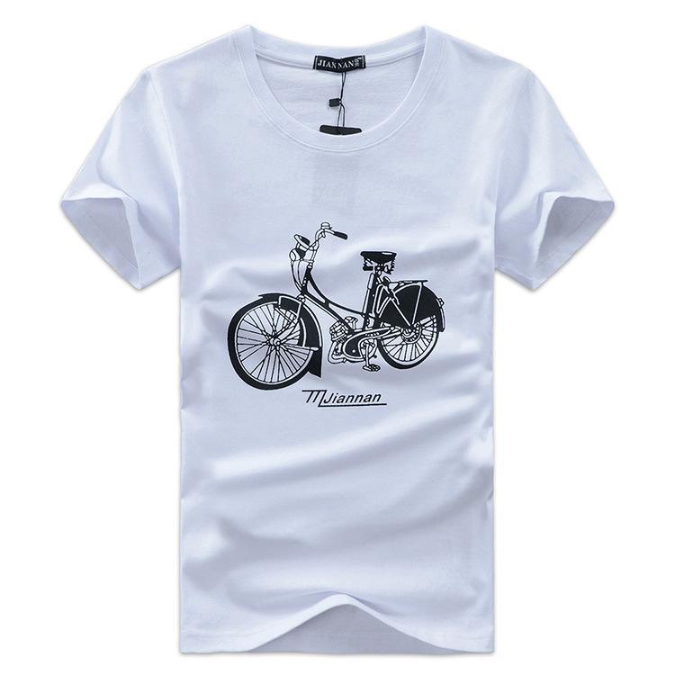 Retro Bike Cruiser Graphic Tee-White-Theone Apparel