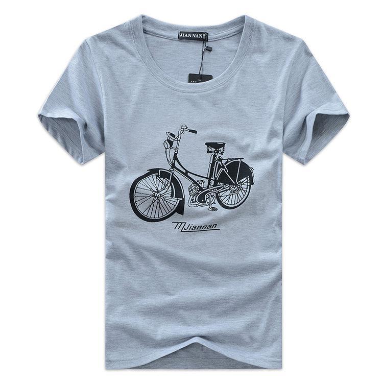 T-shirt graphique à vélo rétro