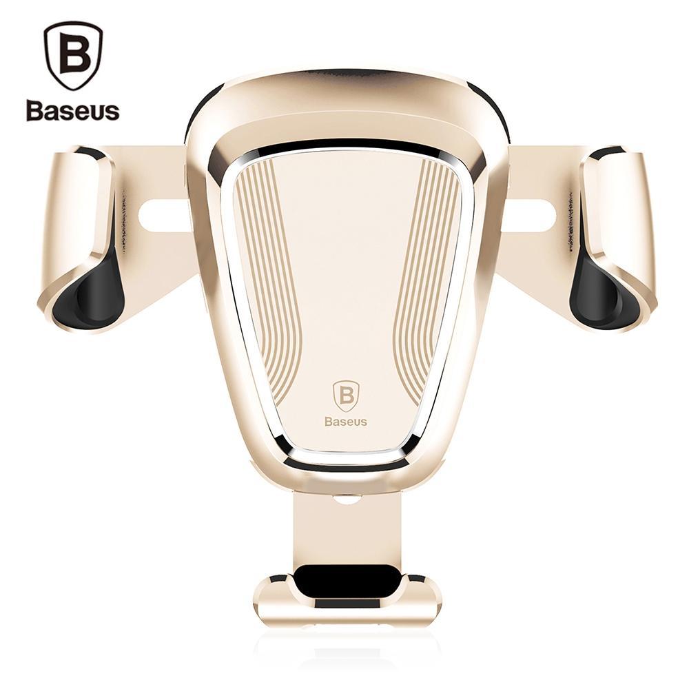 Rotating Air Vent Cell Phone Holder-Gold-Theone Apparel