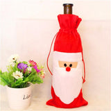 Santa Claus Red Wine Bottle Covers