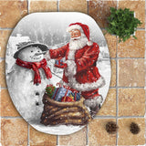 Santa Claus and Snowman Bathroom Set