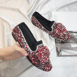 Sassy Flat Loafer Sequined