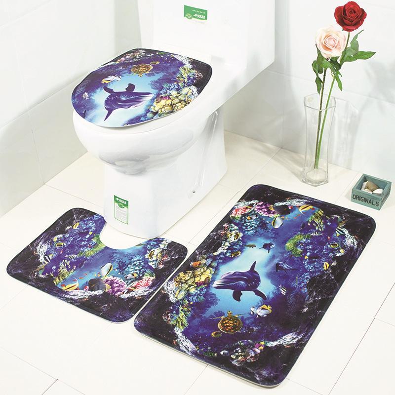 Juego de alfombras de baño Escenas de la naturaleza