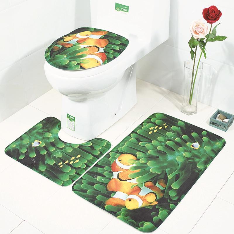 Juego de alfombras de baño Escenas de la naturaleza