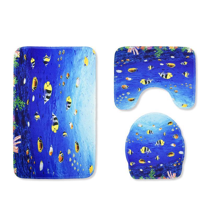 Scenes From The Sea Bath Mat Sets-621-0023-S2-Theone Apparel