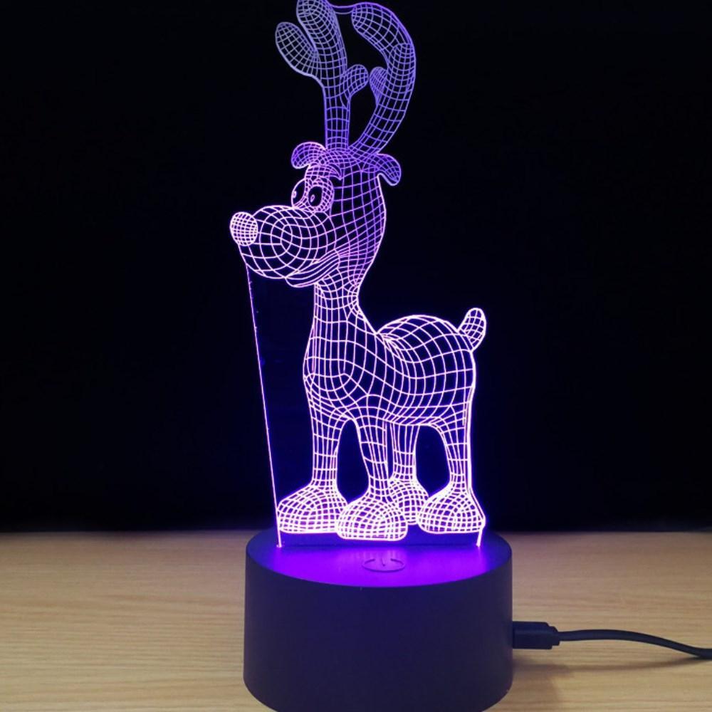 Shining Reindeer Christmas LED Lamp-642-0033-S1-Theone Apparel