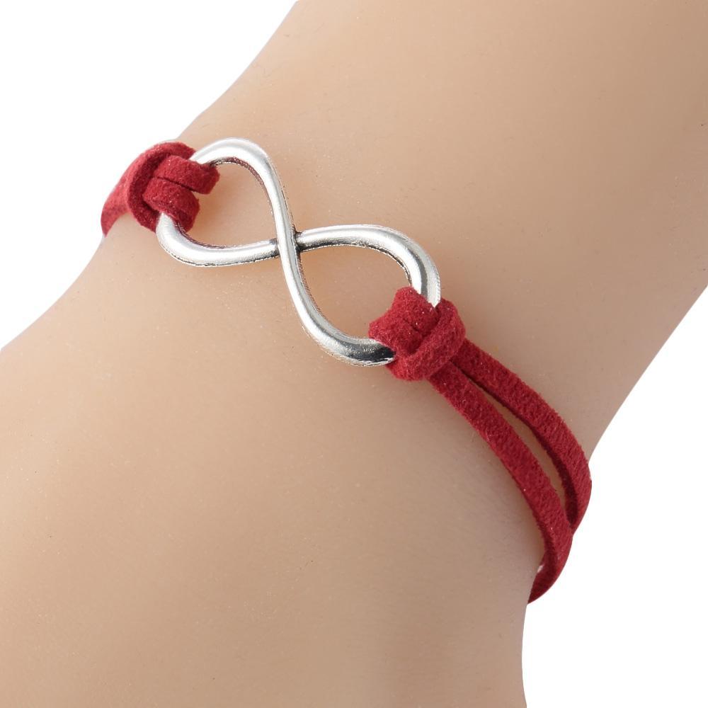 Simple Woolen Bracelet For Ladies-Red-Theone Apparel