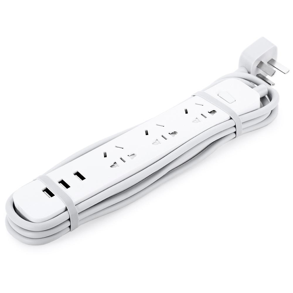 Smart Adaptation Power Strip with 3 Sockets