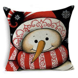 Smiling Snowman Holiday Pillow Cows