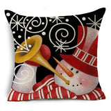 Smiling Snowman Holiday Pillow Cows