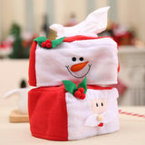 Sneeuwman en Santa Tissue Box Cover